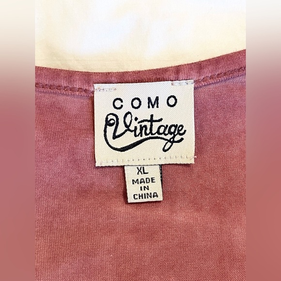 Como Vintage *Like New* Women's Rose Long Sleeve Peasant Top Poet | Size XL - Picture 9 of 12